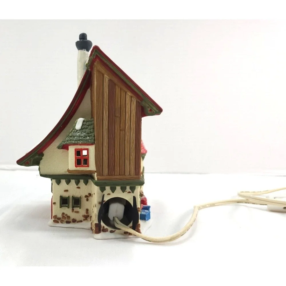 Department Dept 56 GIFT WRAP & RIBBONS North Pole Series REPAIRED Lighted